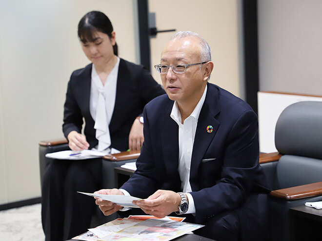 河田代表理事理事長の写真